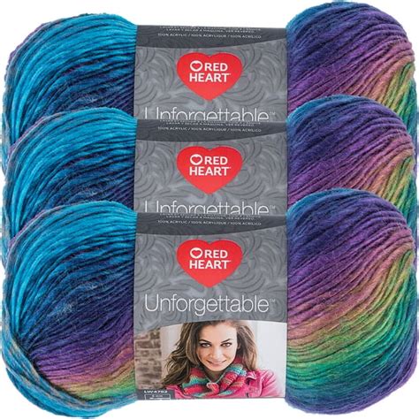 Red Heart Boutique Unforgettable Gossamer Yarn 3 Pack Of 100g 3 5oz Acrylic 4 Medium