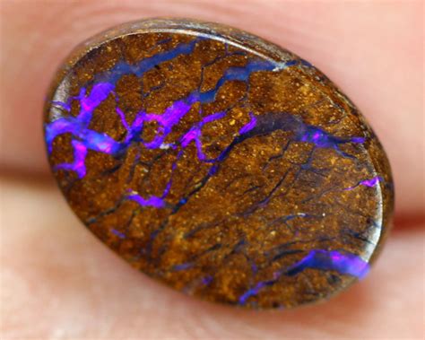 3 42Ct Natural Koroit Matrix Boulder Oval Polished Opal Z1273