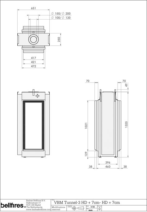 Vert Bell Medium Tunnel 3 Fireplaces