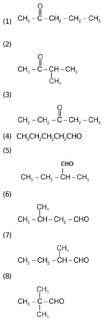 Ntno Of Aldehyde And Ketone Formed By Molecular Formula C H O Isn Nt