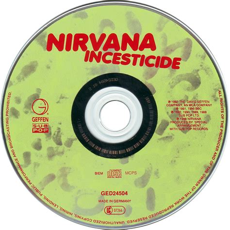 Car Tula Cd De Nirvana Incesticide Portada