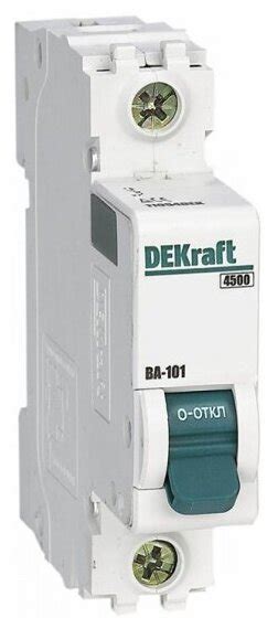 Автоматический выключатель Dekraft мод. 1п C 40А ВА-101 4.5кА, 11058DEK ...