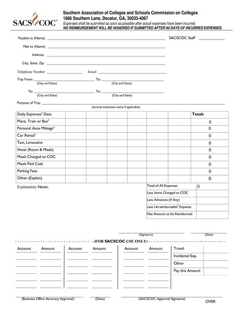 Expense Voucher For Reimbursement Templates At