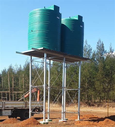 Water Tank Stand D Cad Model Library Grabcad Off