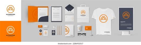 Strong Brand Identity Customizable Vector Corporate Stock Vector