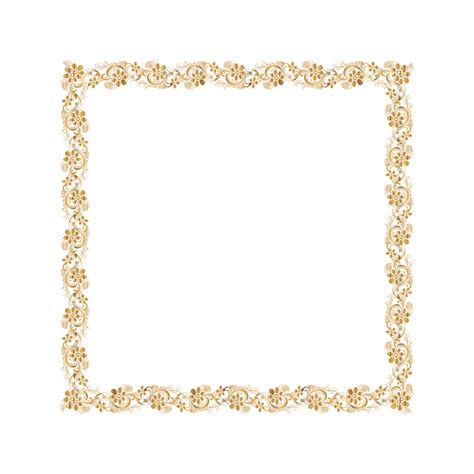 Border Luxury Ornament Vector Hd PNG Images Golden Frame Border With