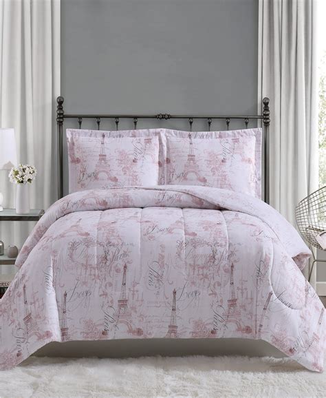 Pem America Paris 3 Piece King Comforter Mini Set With Comforter And