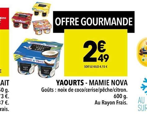 Promo Mamie Nova Yaourts Chez Supeco