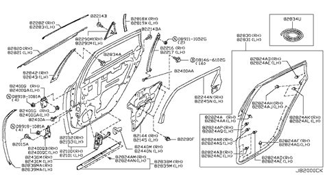 H210A EG0MB Door Rear Lh Nissan YoshiParts