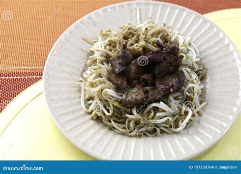 Freshly Cooked Monggo Sprouts with Pork Tenderloin Stock Photo - Image of fried, japanese: 157250764