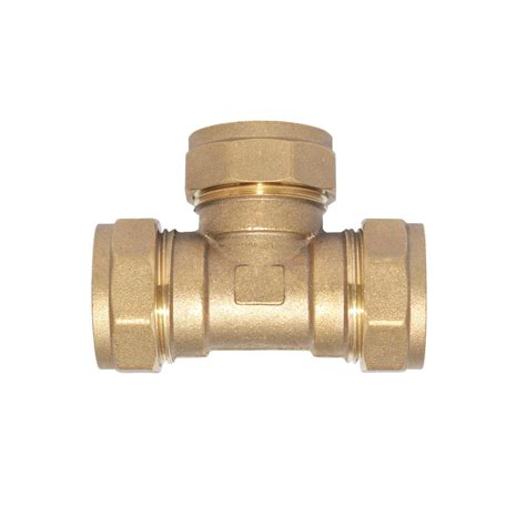 Brass Compression Equal Tee Coupling For Connecting Copper Pipe From China Manufacturer Ningbo