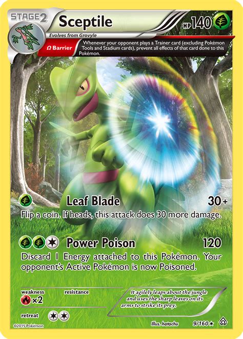 Sceptile 9 Primal Clash 2015 Pokemon Card