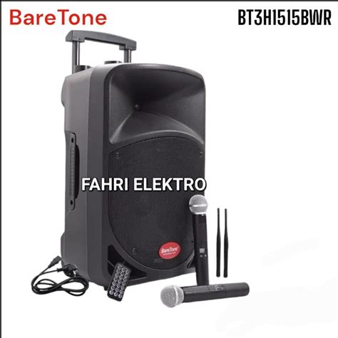 Jual Speaker Aktif Portable 15 Inch Baretone BT 3H 1515BWR Bluetooth