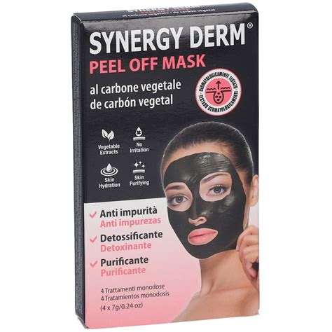 SYNERGY DERM Peel Off Mask Masque au charbon végétal 4x7 g Redcare