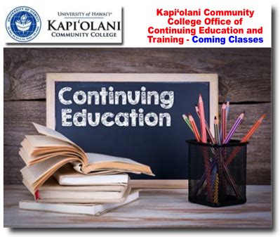 Kapiolani Community College Office Of Continuing Education And