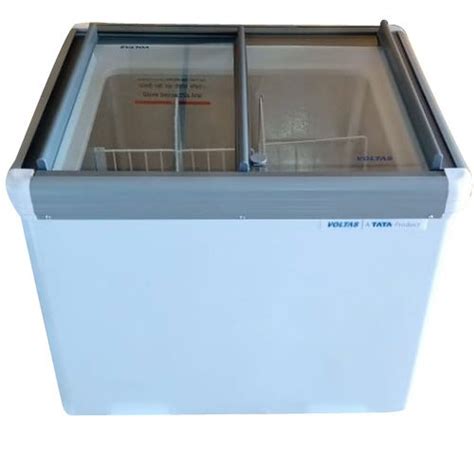 Voltas GSL120 120 Liter Glass Top Freezer 117 Liters White Deep