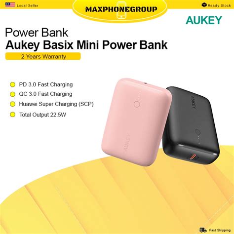 Aukey PowerBank PB N83S 20W USB Type C PD Fast Charging USB QC3 0