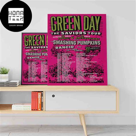 Green Day The Saviors Tour Fan Gifts Home Decor Poster Canvas