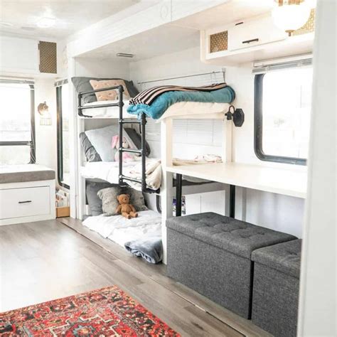 15 Creative Camper Bunk Bed Ideas For Comfort And Style On The Road The Roving Foleys