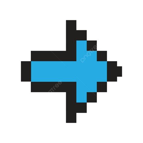 Blue Arrow Digital Pixel Isolated Path Vector Pixel Isolated Path