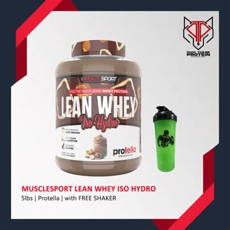 K8z9TYZ8 MuscleSport Lean Whey Revolution 5lbs With FREE SHAKER