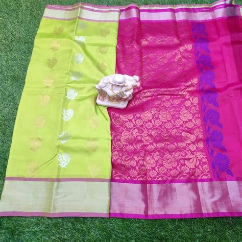 Party Wear Soft Silk Meena Butta Saree M With Blouse Piece At Rs