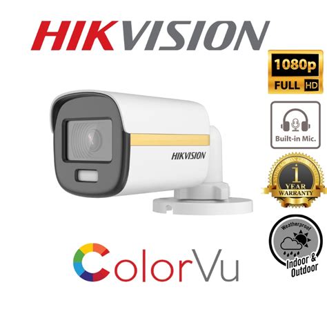 HIKVISION CCTV ColorVu Full Time Colour Audio Analog 2MP 1080P Full HD