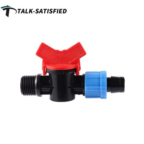 2pcs 1 2 Male Thread To 16mm Locked Water Valve 16mm Drip Tape