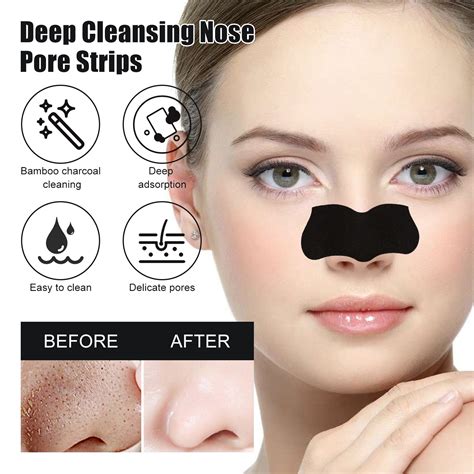 Rosehome Blackhead Remover Strips Deep Cleansing Nose Strips With