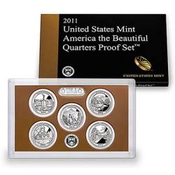 2011 America the Beautiful Quarters Silver Proof Set