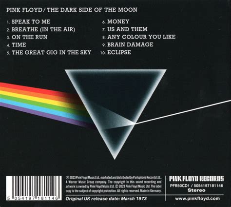 Cd Dark Side Of The Moon 50th Anniversary Edition Pink Floyd Купить