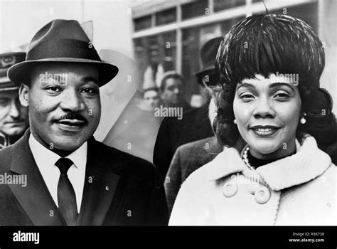 Martin Luther King 1929 1968 American Civil Rights Leader With His