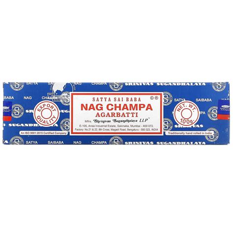 Sai Baba Satya Nag Champa Agarbatti Incense Sticks G