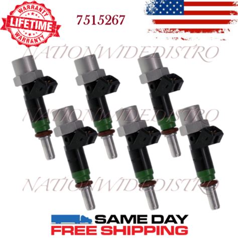 6x OEM Siemens Fuel Injectors For 2003 2006 BMW 325i 325Ci 2 5L I6