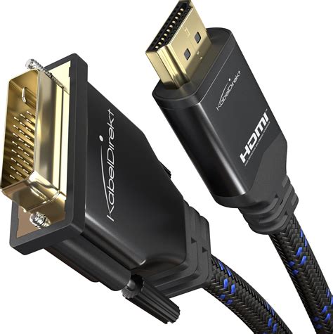 KabelDirekt HDMI DVI Adapterkabel Mit A I S Schirmung Und