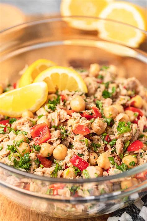 Mediterranean Chickpea Tuna Salad No Mayo Unsophisticook