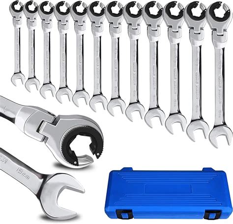 Loschenmetric Open Flex Head Ratcheting Wrench Combination Wrench