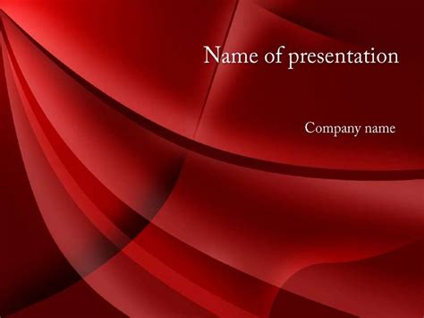 Red Style PowerPoint Template and Background