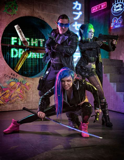 Shadowrun Cosplay By Octokuro Kate Stark And Ivan Pribylov Cyberpunk