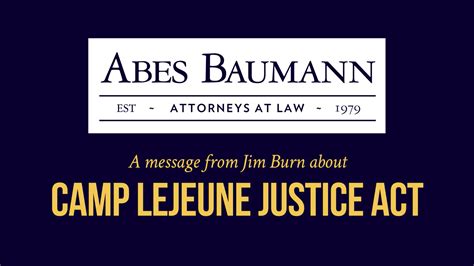 Camp Lejeune Justice Act Abes Baumann