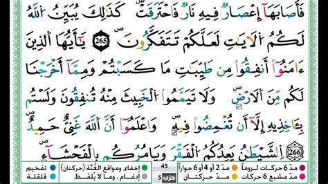 حمزة الجزائري سورة البقرة مكتوبة من الآية 264 إلى الآية 268 للحفظ