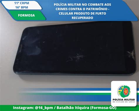 Pm Recupera Celular Furtado E Combate Ao Crime De Recepta O No Bairro