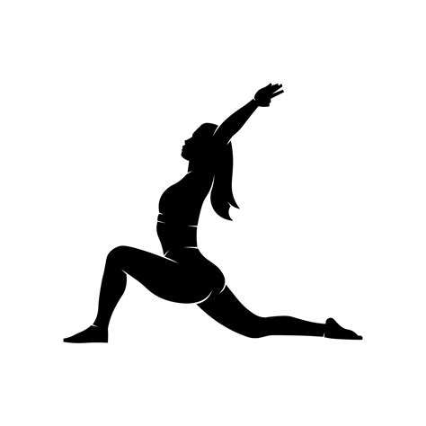 Silhouette Yoga Pose A Movement To Relax 11561985 Vector Art At Vecteezy