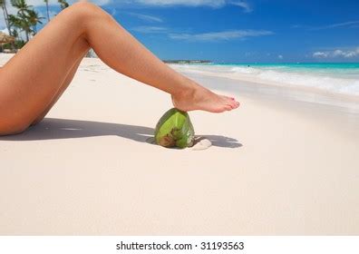 Womens Sexy Legs On Beach Stock Photo Shutterstock