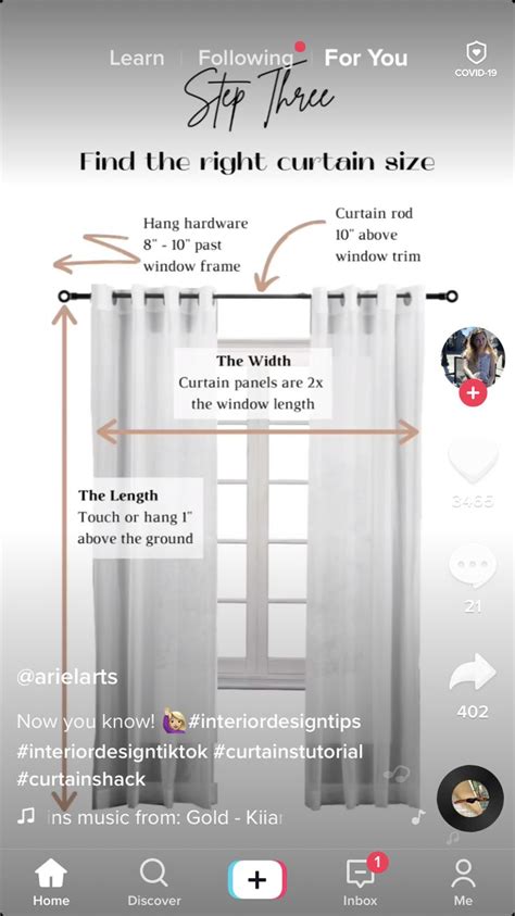 An Info Sheet Showing How To Choose The Right Curtain Size For Your