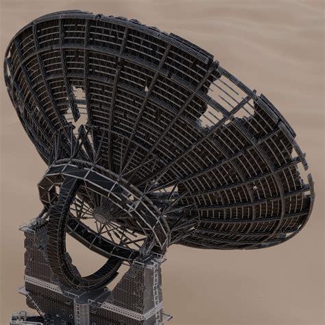 Ruined Big Satellite Dish 3d Model By Shadowrazesss