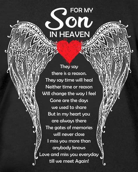 For my Son in Heaven | Prayer for my son, Poem for my son, Mothers love ...