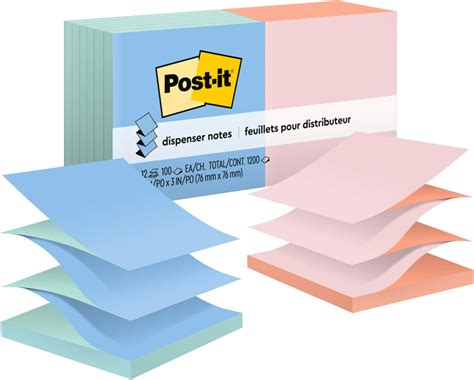 Post It Pop Up Notes R330ap Pop Up Refills 3 X 3 Three