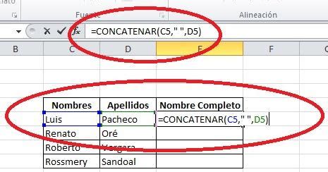 Cómo se usa la función CONCATENAR Funciones De Excel Excel Intermedio