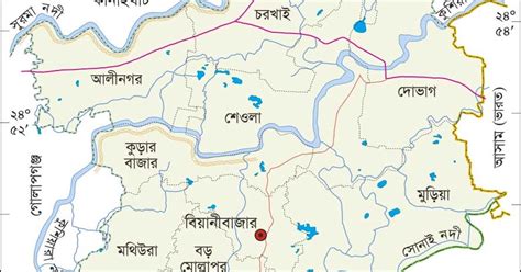 Bangladesh Map All Beanibazar Map